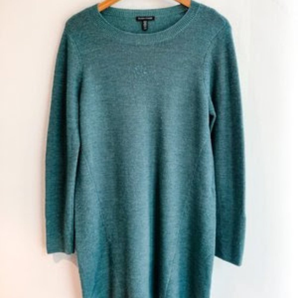 NWOT Eileen Fisher 100% Merino Wool Sweater Dress | Size M
